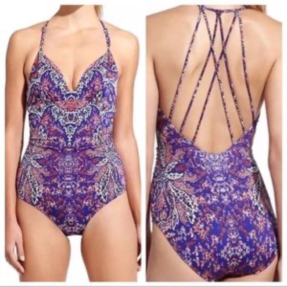 Athleta Aqualuxe One Piece Bathing Size Small - Picture 1 of 8
